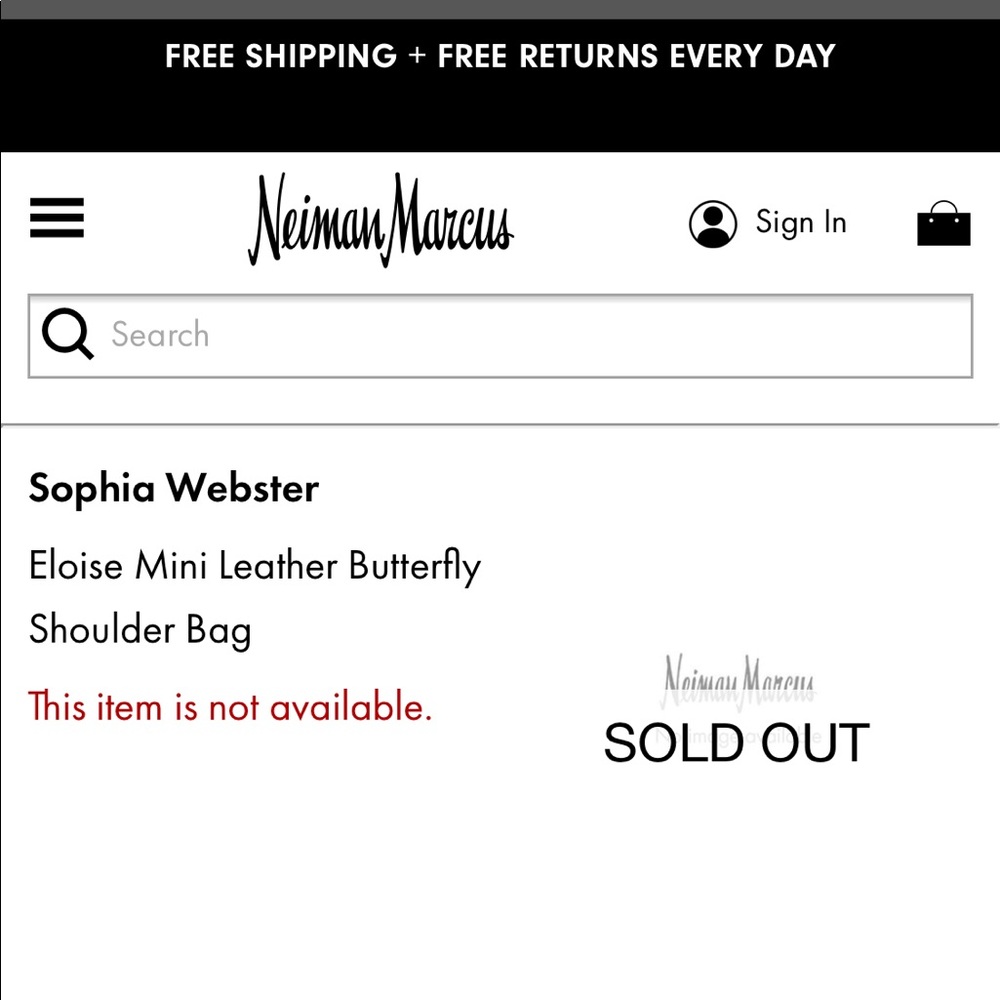 Sophia Webster Black Shoulder Bag with Pink Butterfly Accents - Picture 9 of 10